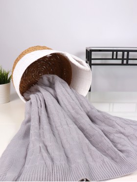 Premium Cable Knitted Soft Blanket
